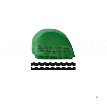 Bright green heavy-duty large pinking edge slider blade refill cartridge for scrapbooking paper trimmers.