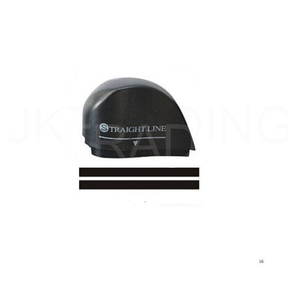 Sleek black standard straight-edge replacement slider blade block for general office guillotine trimmers.