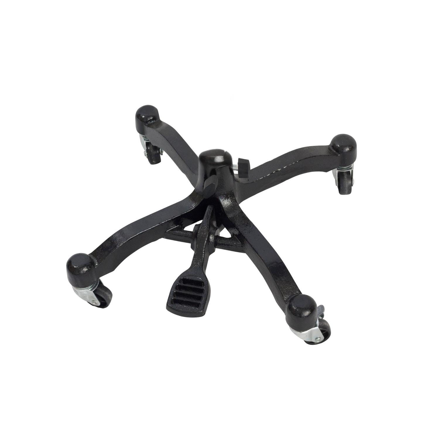 Heavy-Duty Cast Iron Rolling Base with Locking Wheels for Professional Dressmaker Form