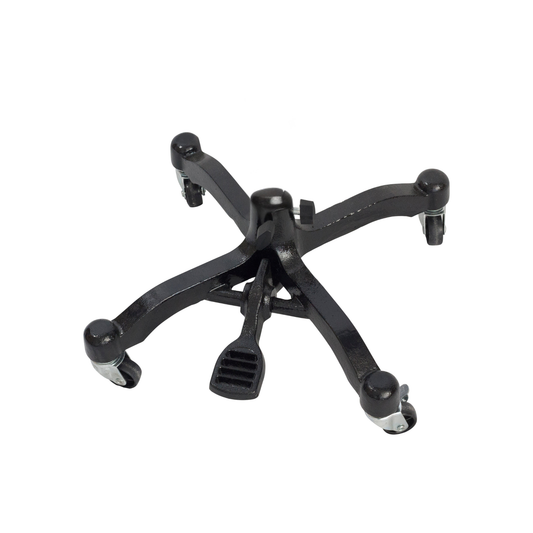 Heavy-Duty Cast Iron Rolling Base with Locking Wheels for Professional Dressmaker Form