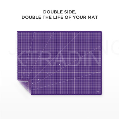 Textured close-up shot emphasizing the non-slip, low-reflection matte surface finish of the premium purple tailoring pad.