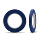 Two rolls of blue tape on a white background
