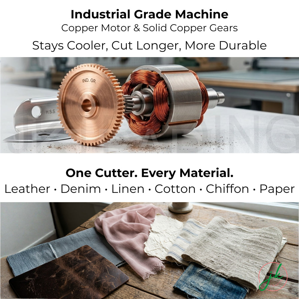 Industrial pure copper motor core graphic demonstrating the durable internal cooling engineering of the machine.