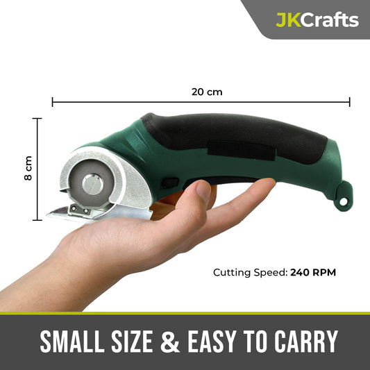 Dimensions diagram displaying the compact, lightweight, and easy-to-carry form factor of the mini rotary tool.