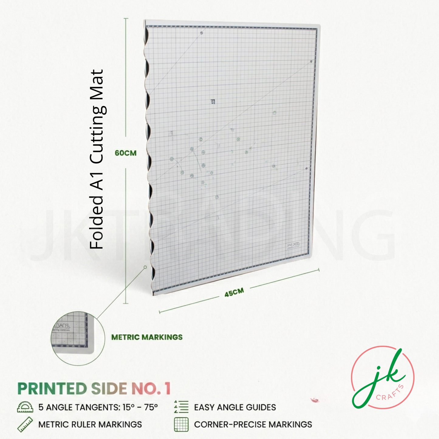 Side angle perspective of the extra large folding workspace board demonstrating its flat storage profile.