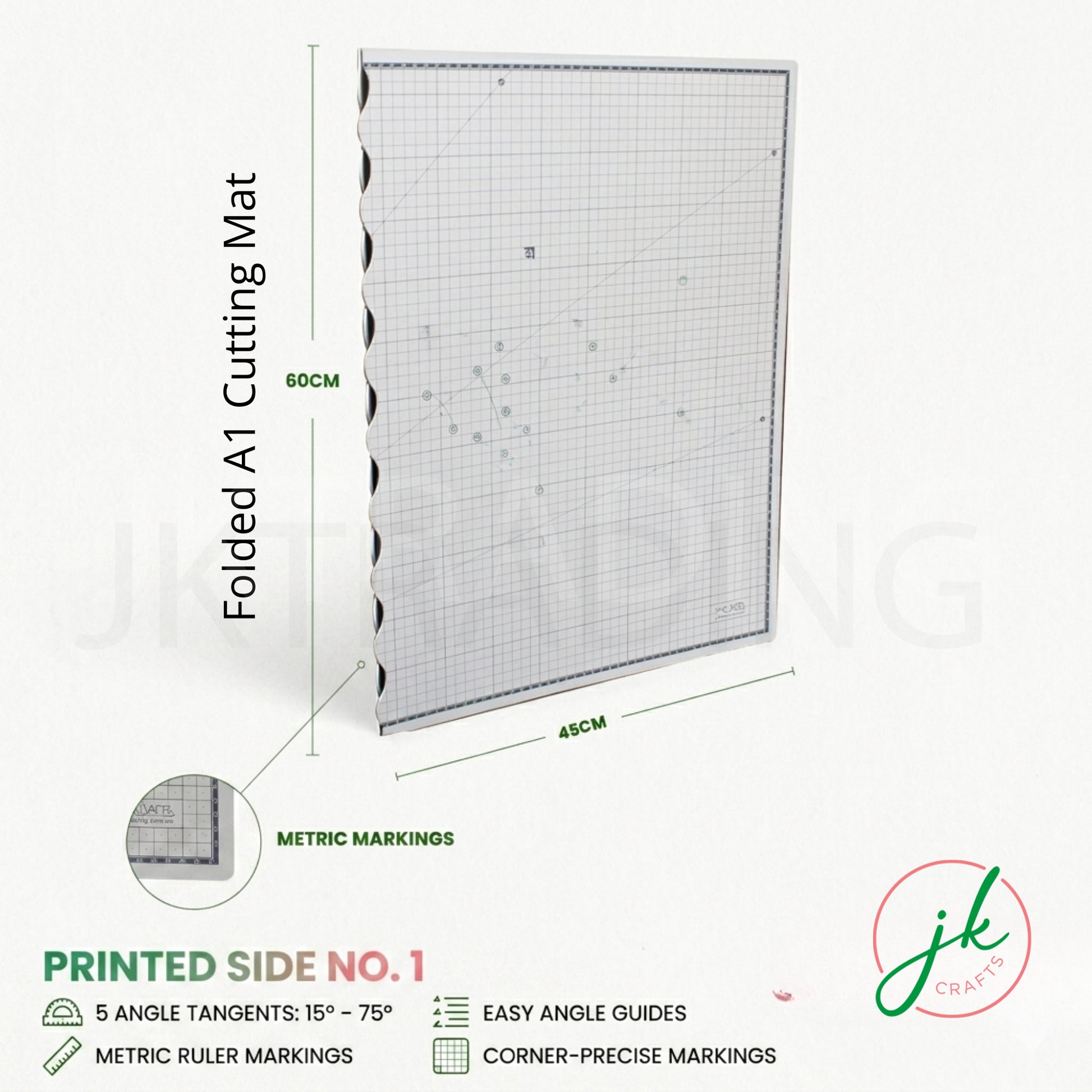Side angle perspective of the extra large folding workspace board demonstrating its flat storage profile.