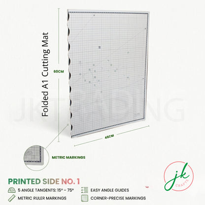 Side angle perspective of the extra large folding workspace board demonstrating its flat storage profile.