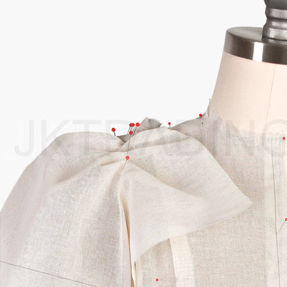 JKCrafts Professional Female Half Body Dressmaking Mannequin - Collapsible Shoulders | Industry Std Lady Dress Form - Pinnable Sideways & Cast Iron Pedal Stand
