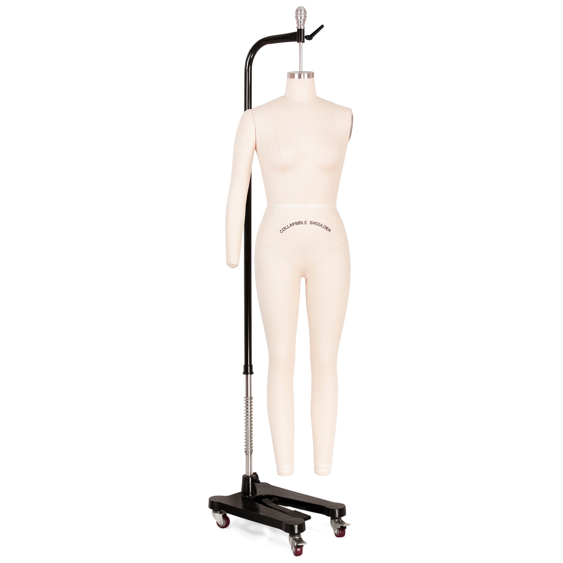 professional full body dressmaking Mannequin with stand on a white background