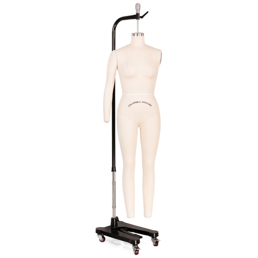 professional full body dressmaking Mannequin with stand on a white background