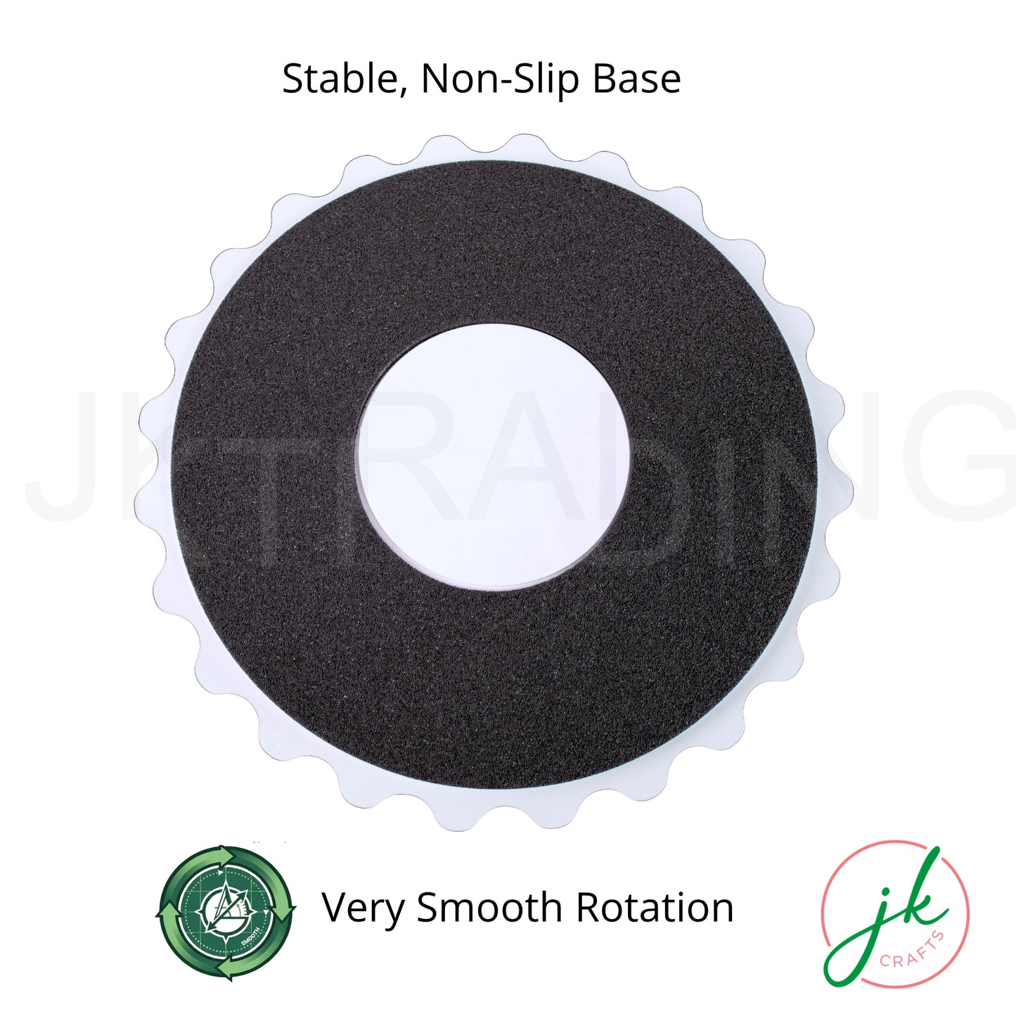 Black Rotating Non-Slip Base for 35cm Round Quilting Mat