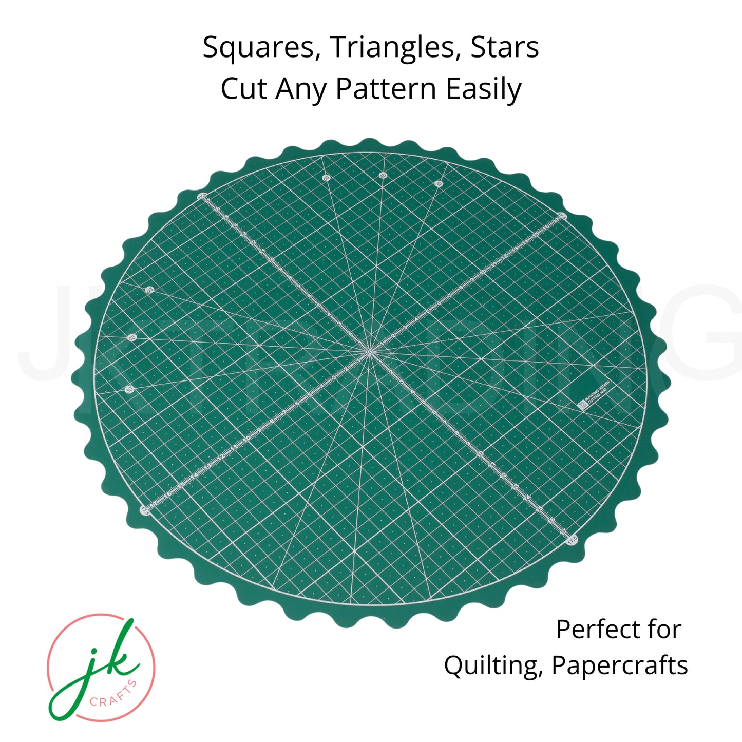 35cm Round Green Rotating Sewing and Quilting Mat