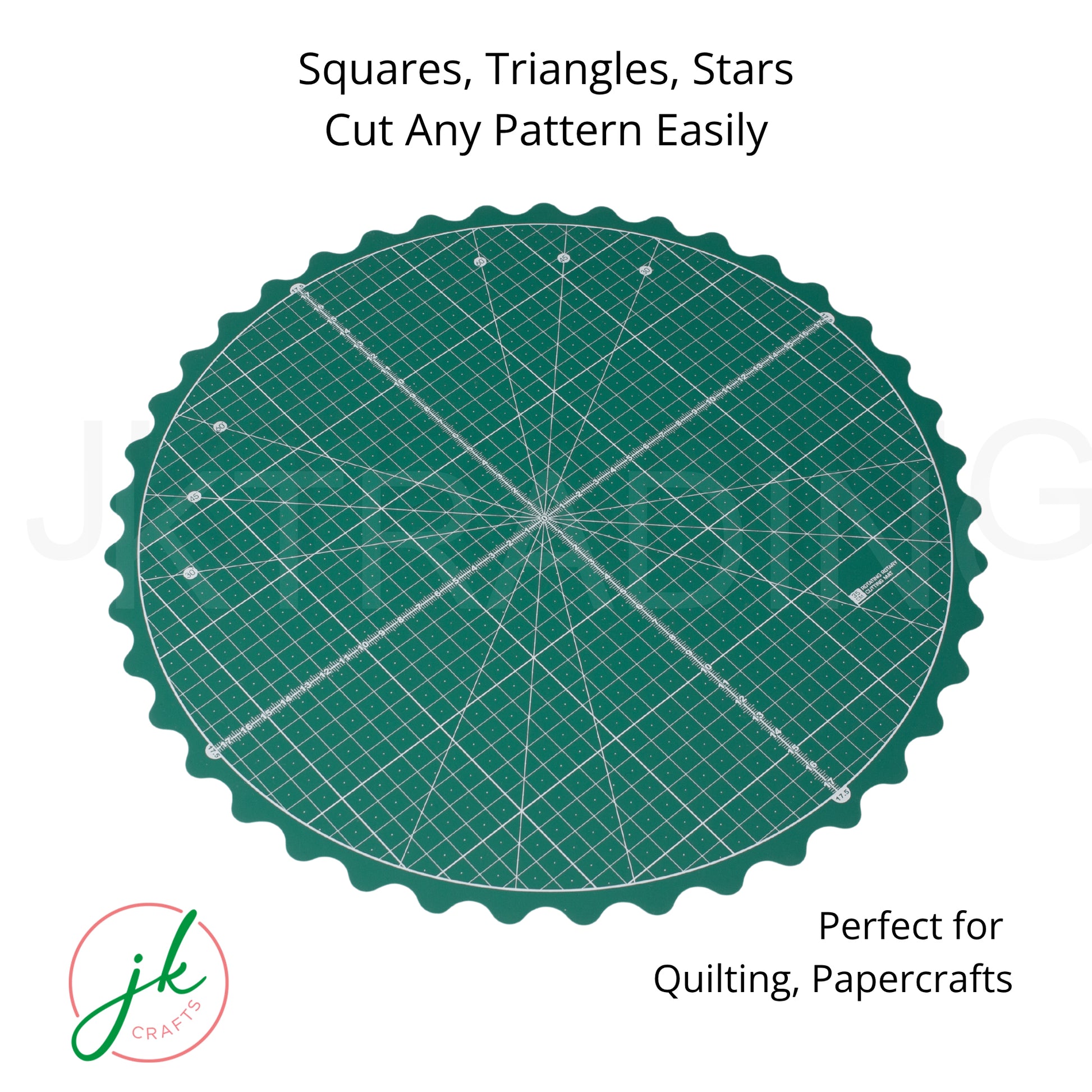 35cm Round Green Rotating Sewing and Quilting Mat