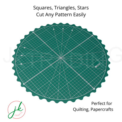 35cm Round Green Rotating Sewing and Quilting Mat
