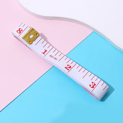 JKCrafts Soft Measuring Tape 150cm 60" - Dual Metric & Inch Scale | Non-Stretch Tailor Sewing Tape for Body & Fabric - Metal Ends