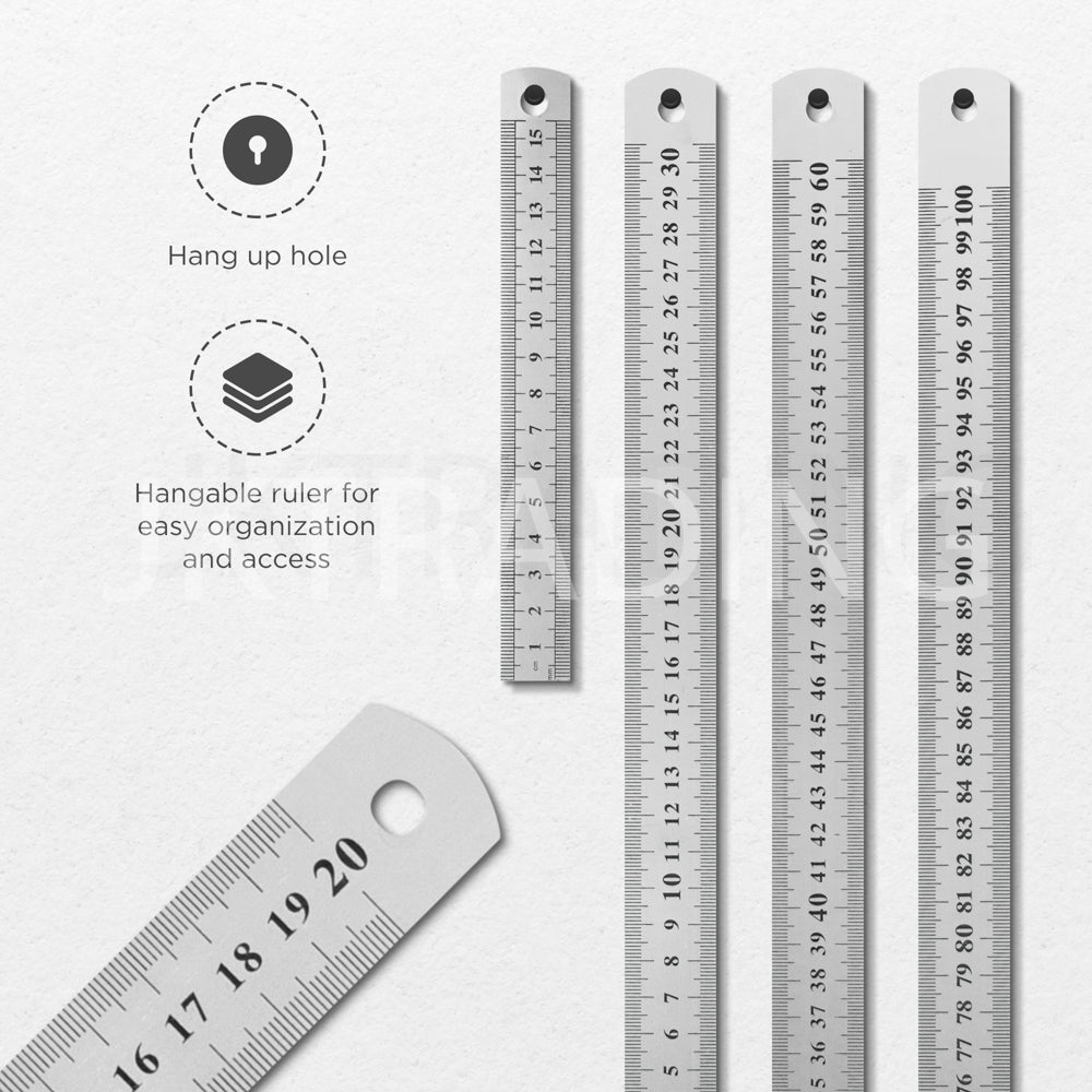 Technical comparison sheet highlighting the flexible spring-tempered metal composition versus rigid steel.