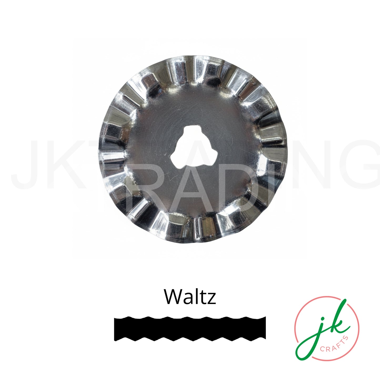 Waltz style replacement craft disc showcasing an elegant, flowing broad wave layout pattern.